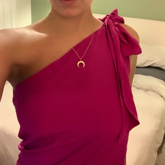 Magenta Olive Olivia Silk Mini Dress - Picture 5 of 9